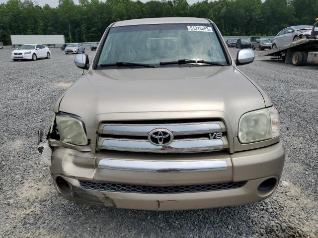 5TBET34175S475398 - 2005 TOYOTA TUNDRA DOUBLE CAB SR5 BEIGE photo 5