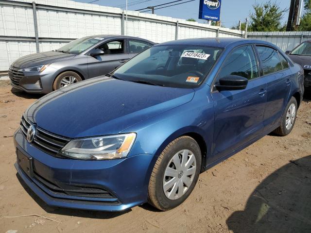 3VW2K7AJ6FM291688 - 2015 VOLKSWAGEN JETTA BASE Blau Foto 1
