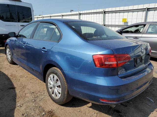 3VW2K7AJ6FM291688 - 2015 VOLKSWAGEN JETTA BASE Blau Foto 2
