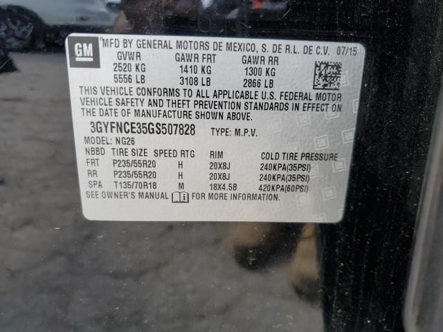 3GYFNCE35GS507828 - 2016 CADILLAC SRX PERFORMANCE COLLECTION Қара фото 13