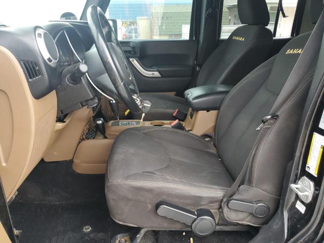 1C4BJWEG3FL723041 - 2015 JEEP WRANGLER U SAHARA BLACK photo 7