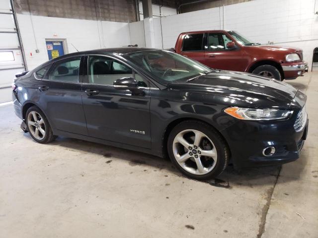 3FA6P0LU3DR104000 - 2013 FORD FUSION SE HYBRID BLACK photo 4