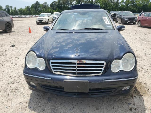 WDBRF92H37F914598 - 2007 MERCEDES-BENZ C 280 4MATIC BLUE photo 5