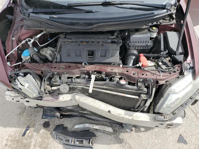 19XFB2F52CE368274 - 2012 HONDA CIVIC LX BURGUNDY photo 11