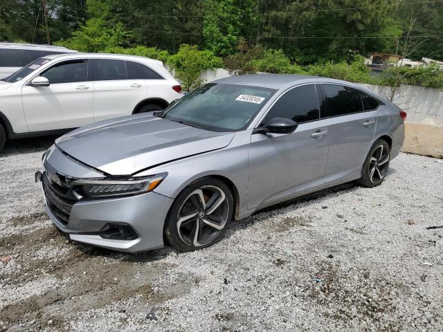 1HGCV1F38MA118613 - 2021 HONDA ACCORD SPORT SILVER photo 1