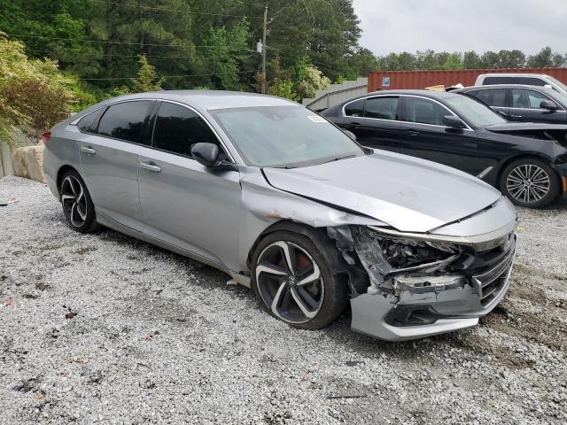 1HGCV1F38MA118613 - 2021 HONDA ACCORD SPORT SILVER photo 4