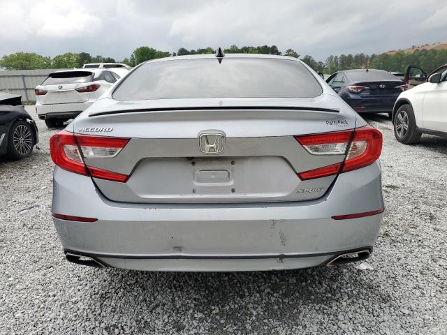 1HGCV1F38MA118613 - 2021 HONDA ACCORD SPORT SILVER photo 6