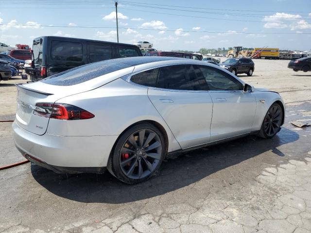 5YJSA1H19EFP36257 - 2014 TESLA MODEL S Gümüş foto 3