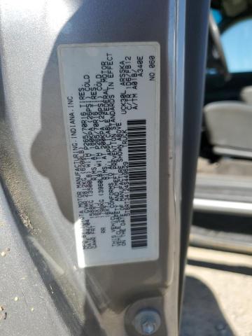 5TBRT34124S449629 - 2004 TOYOTA TUNDRA ACCESS CAB SR5 GRAY photo 12