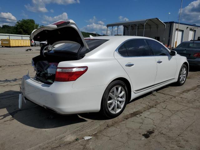 JTHGL46F585021254 - 2008 LEXUS LS 460L WHITE photo 3