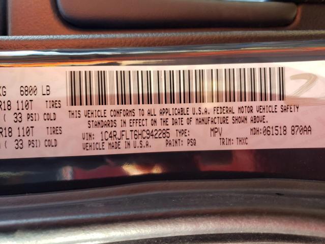 1C4RJFLT6HC942285 - 2017 JEEP GRAND CHER TRAILHAWK 灰色 照片 12