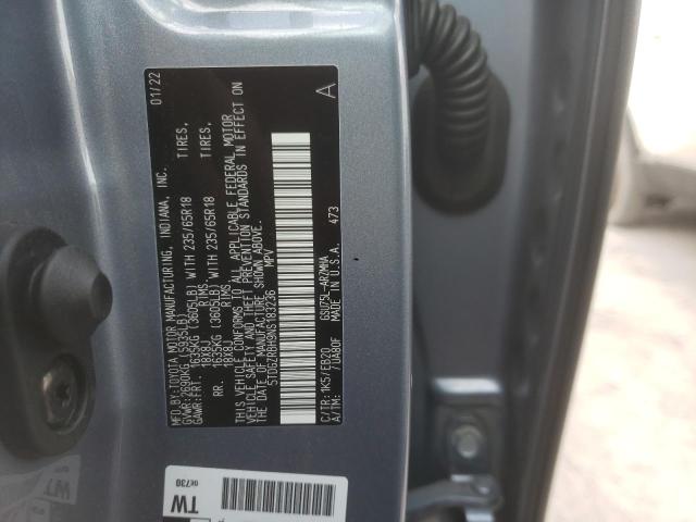 5TDGZRBH9NS183236 - 2022 TOYOTA HIGHLANDER XLE فضي صورة 13