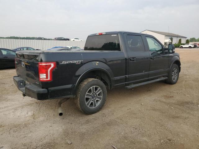 1FTFW1EF1GFB04757 - 2016 FORD F150 SUPERCREW BLACK photo 3