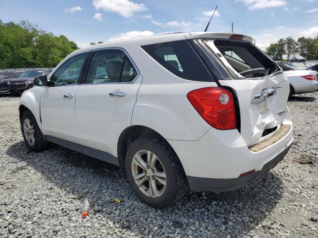 1GNALBEK0DZ107981 - 2013 CHEVROLET EQUINOX LS WHITE photo 2