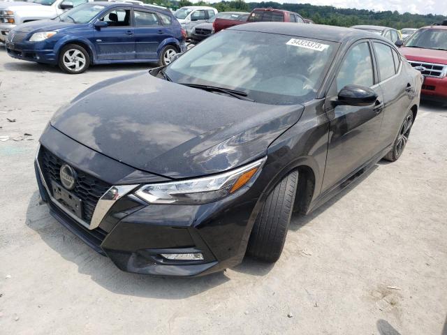 3N1AB8DV2MY242712 - 2021 NISSAN SENTRA SR BLACK photo 1