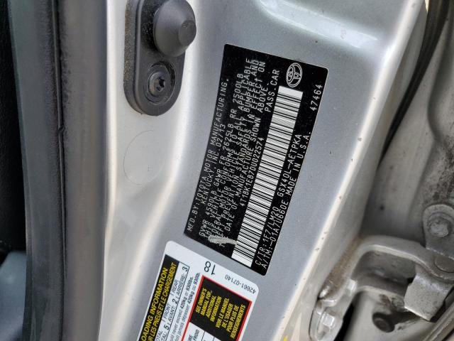 4T1BK1EB7DU022574 - 2013 TOYOTA AVALON BASE 银色 照片 12