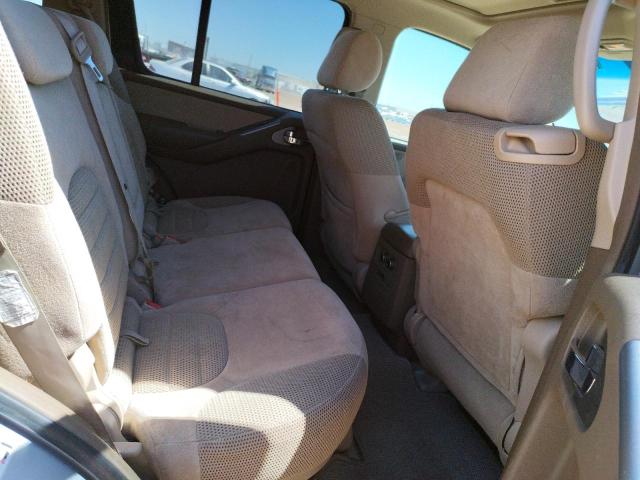 5N1AR18U16C681697 - 2006 NISSAN PATHFINDER LE SILVER photo 10