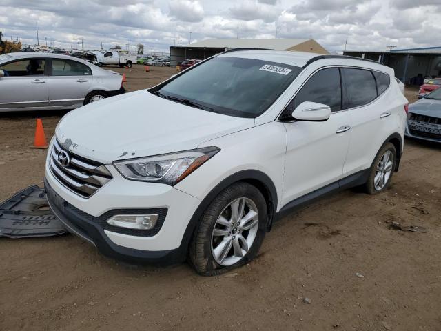 5XYZUDLA4EG225370 - 2014 HYUNDAI SANTA FE S WHITE photo 1