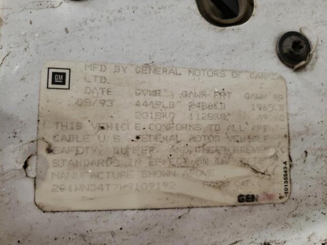 2G1WN54T7R9109192 - 1994 CHEVROLET LUMINA EURO WHITE photo 12