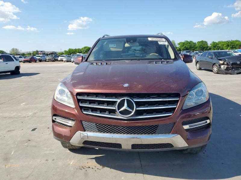 4JGDA5HB2DA166405 - 2013 MERCEDES-BENZ ML 350 4MATIC BURGUNDY photo 5