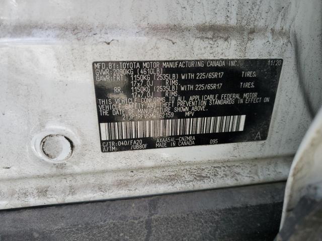 2T3P1RFV5MW162159 - 2021 TOYOTA RAV4 XLE 白色 照片 13