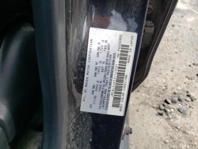 JM1BJ246531147221 - 2003 MAZDA PROTEGE PR5 黑色 照片 12