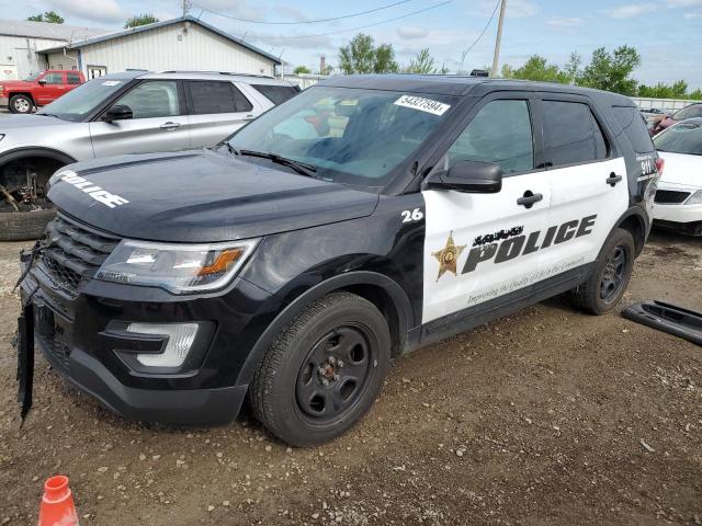 1FM5K8AR1HGD57570 - 2017 FORD EXPLORER POLICE INTERCEPTOR 双色 照片 1