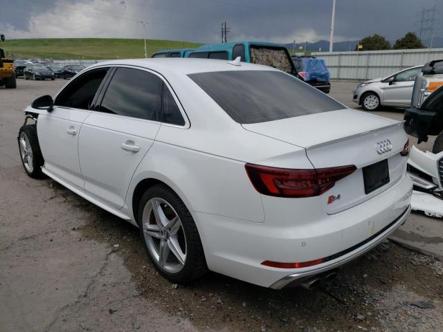 WAUB4AF42JA172228 - 2018 AUDI S4 PREMIUM PLUS WHITE photo 2