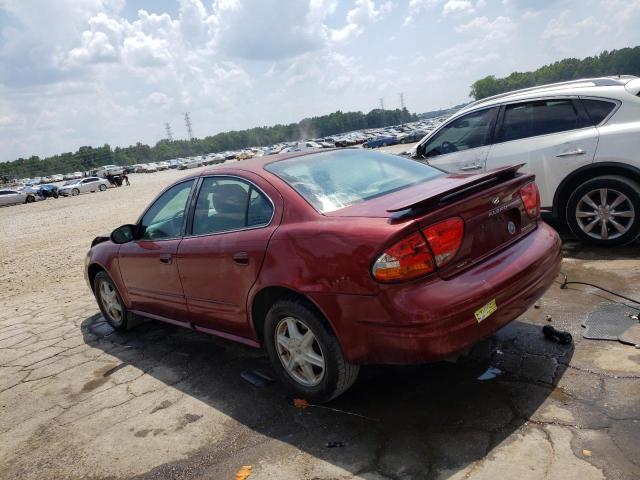 1G3NL52E12C227377 - 2002 OLDSMOBILE ALERO GL BURGUNDY photo 2