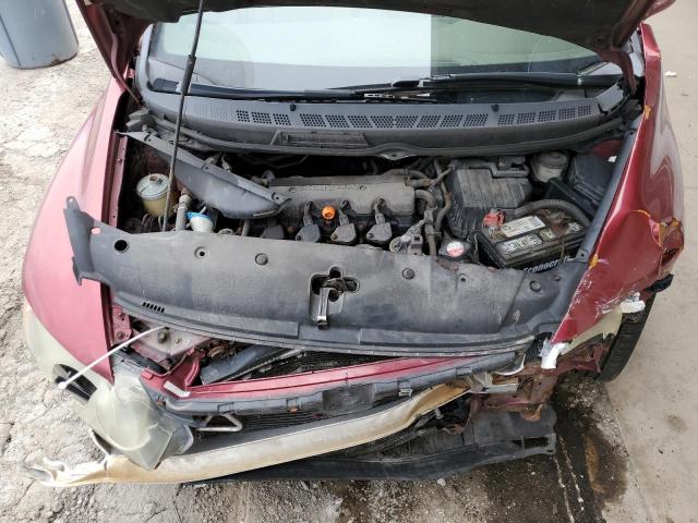 1HGFA16897L142884 - 2007 HONDA CIVIC EX RED photo 11