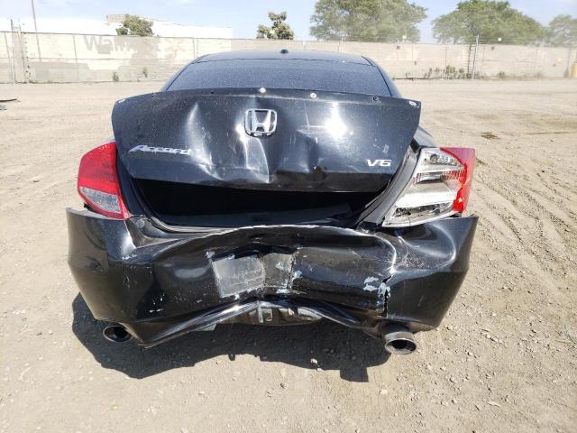 1HGCS2B80CA009867 - 2012 HONDA ACCORD EXL BLACK photo 6