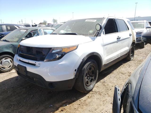 1FM5K8AR3EGA50347 - 2014 FORD EXPLORER POLICE INTERCEPTOR WHITE photo 1