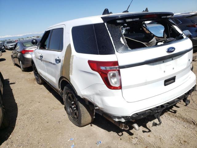 1FM5K8AR3EGA50347 - 2014 FORD EXPLORER POLICE INTERCEPTOR 白色 照片 2