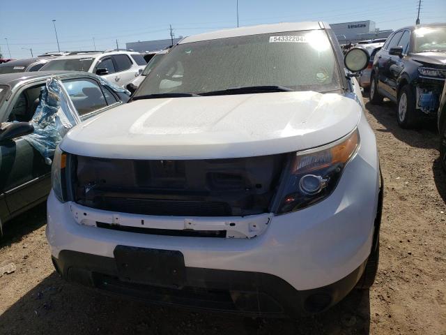 1FM5K8AR3EGA50347 - 2014 FORD EXPLORER POLICE INTERCEPTOR WHITE photo 5