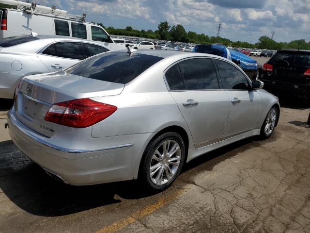 KMHGC4DF1CU166158 - 2012 HYUNDAI GENESIS 4.6L SILVER photo 3