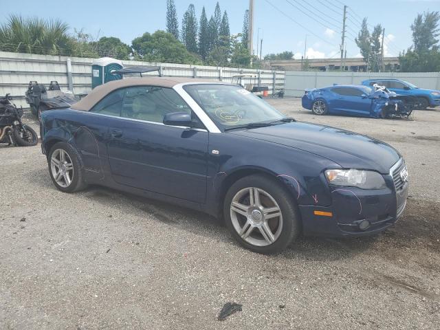 WAUAF48H17K016918 - 2007 AUDI A4 2.0T CABRIOLET BLUE photo 4