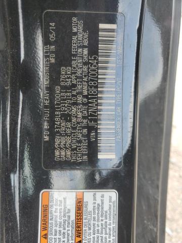 JF1ZNAA18F8700645 - 2015 TOYOTA SCION FR-S BLACK photo 12