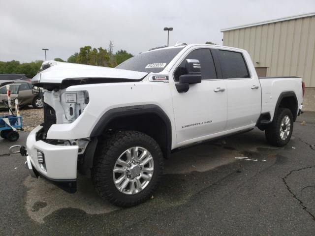 1GT49REYXLF195276 - 2020 GMC SIERRA K2500 DENALI WHITE photo 1