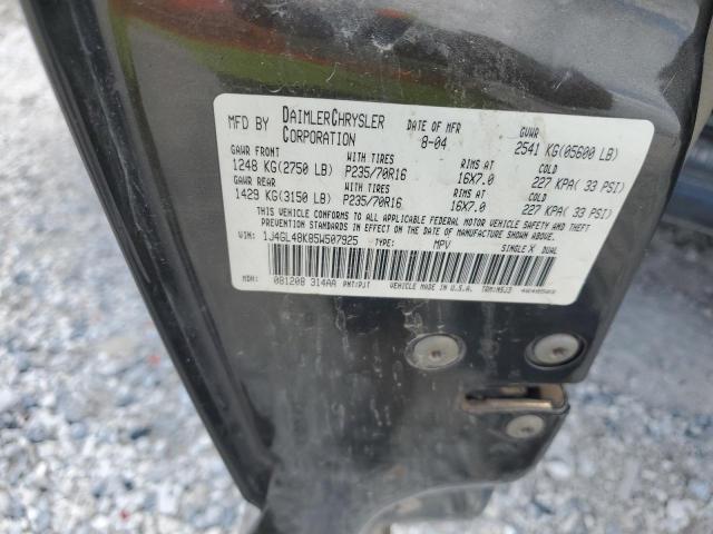 1J4GL48K85W507925 - 2005 JEEP LIBERTY SPORT 石墨色 照片 13