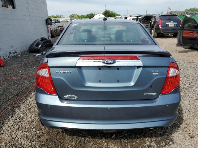 3FAHP0CG3CR370909 - 2012 FORD FUSION SEL BLUE photo 6