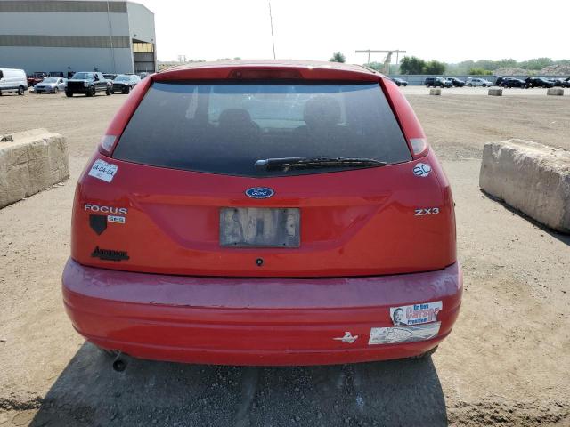 1FAFP31N86W160253 - 2006 FORD FOCUS ZX3 RED photo 6