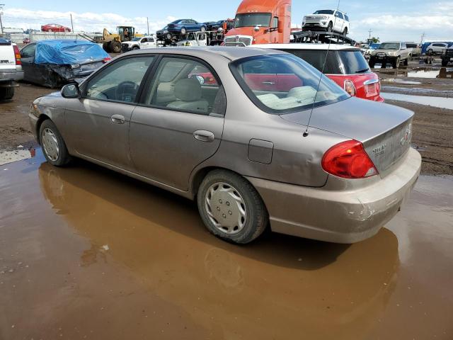 KNAFB121825190780 - 2002 KIA SPECTRA BASE SILVER photo 2