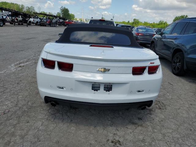 2G1FC3DD1B9178131 - 2011 CHEVROLET CAMARO LT WHITE photo 6