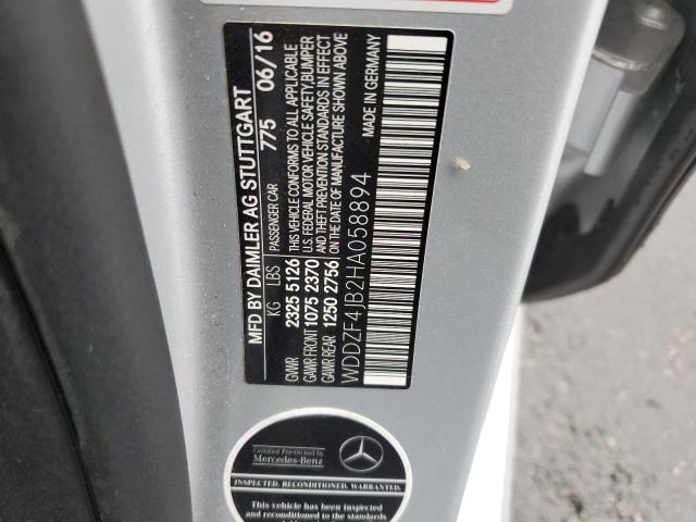 WDDZF4JB2HA058894 - 2017 MERCEDES-BENZ E 300 SILVER photo 12