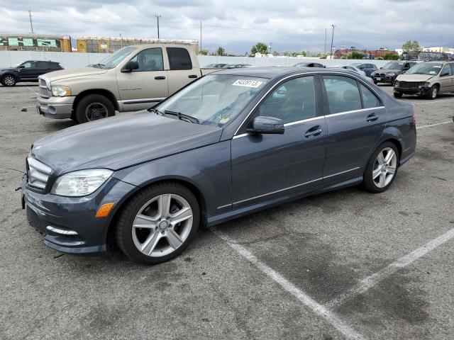 WDDGF5EB3BR161077 - 2011 MERCEDES-BENZ C 300 GRAY photo 1