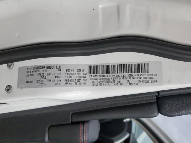 1C4PJMBS1FW550489 - 2015 JEEP CHEROKEE TRAILHAWK WHITE photo 13