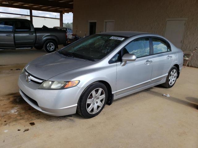 1HGFA15567L098382 - 2007 HONDA CIVIC LX SILVER photo 1