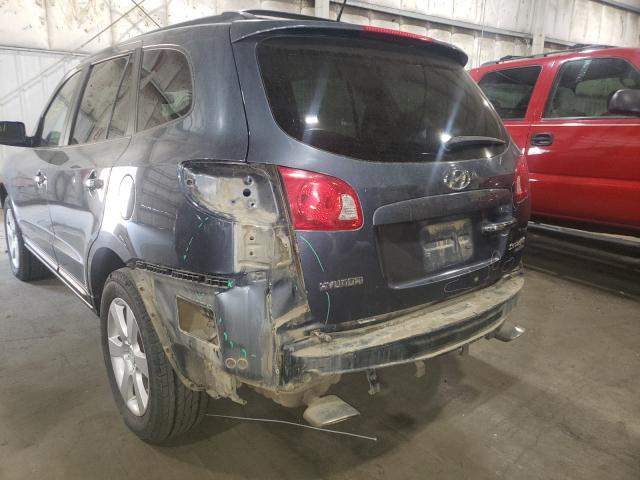 5NMSH73E98H195075 - 2008 HYUNDAI SANTA FE SE BLUE photo 9