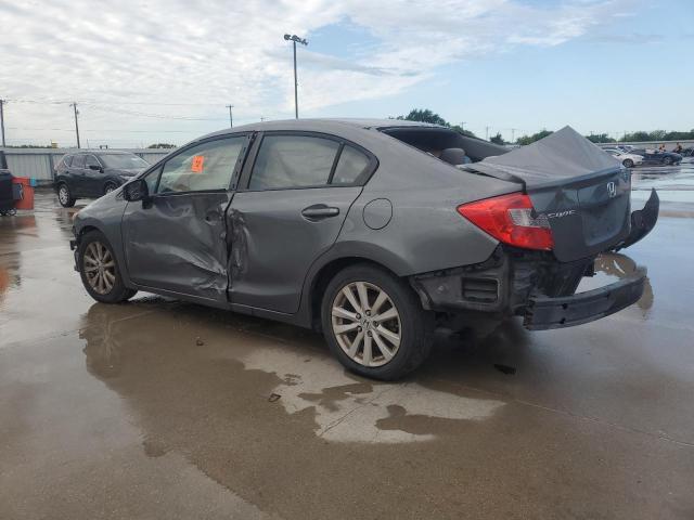 2HGFB2F89CH515352 - 2012 HONDA CIVIC EX GRAY photo 2