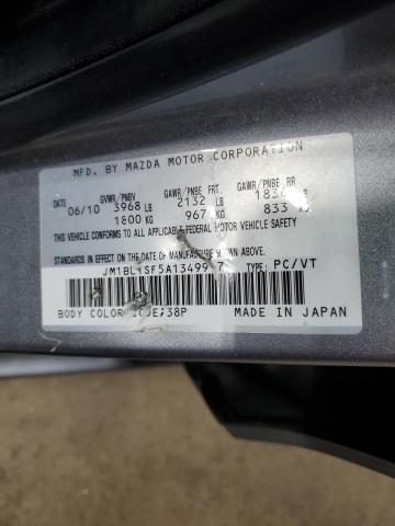 JM1BL1SF5A1349917 - 2010 MAZDA 3 I GRAY photo 12